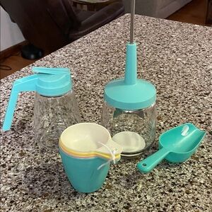 Vintage Turquoise Kitchen Set